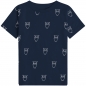 Preview: Eulen Kinder T-Shirt - blau